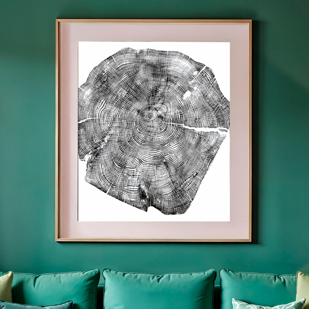 125 — Black Sea Forest · Hand Pressed Print