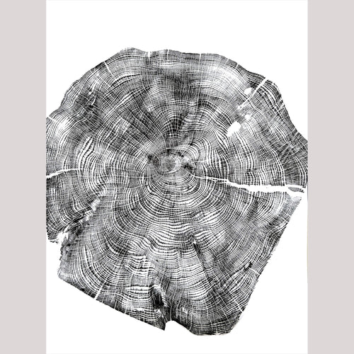 125 — Black Sea Forest · Hand Pressed Print