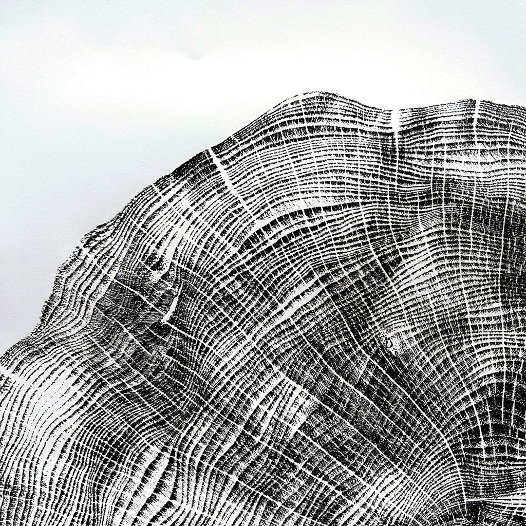 125 — Black Sea Forest · Hand Pressed Print