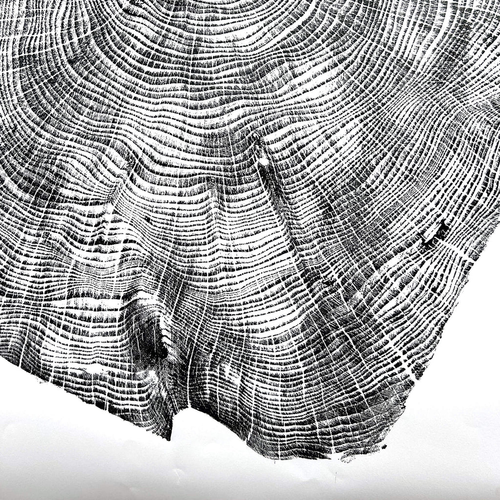 125 — Black Sea Forest · Hand Pressed Print