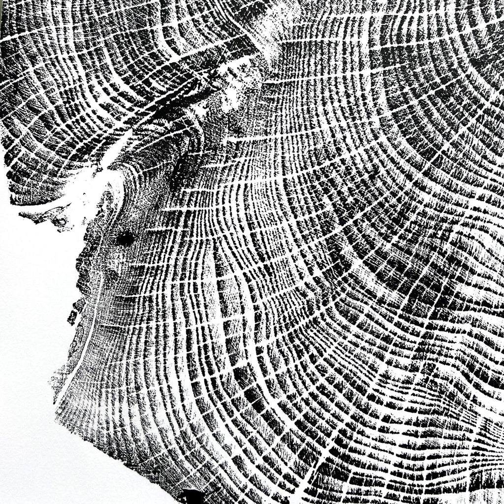 125 — Black Sea Forest · Hand Pressed Print