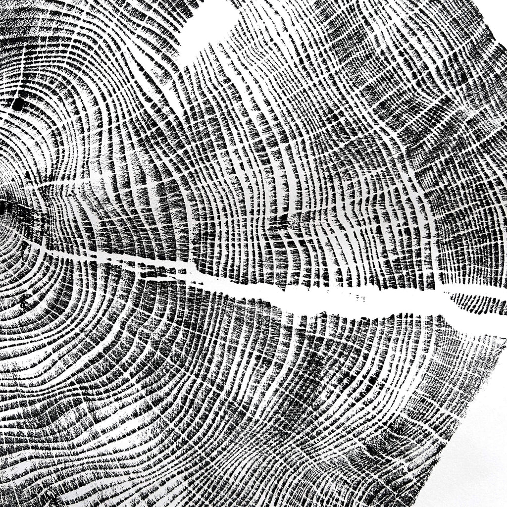 125 — Black Sea Forest · Hand Pressed Print