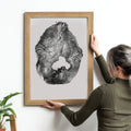 Black Sea Forest · Hand Pressed Print