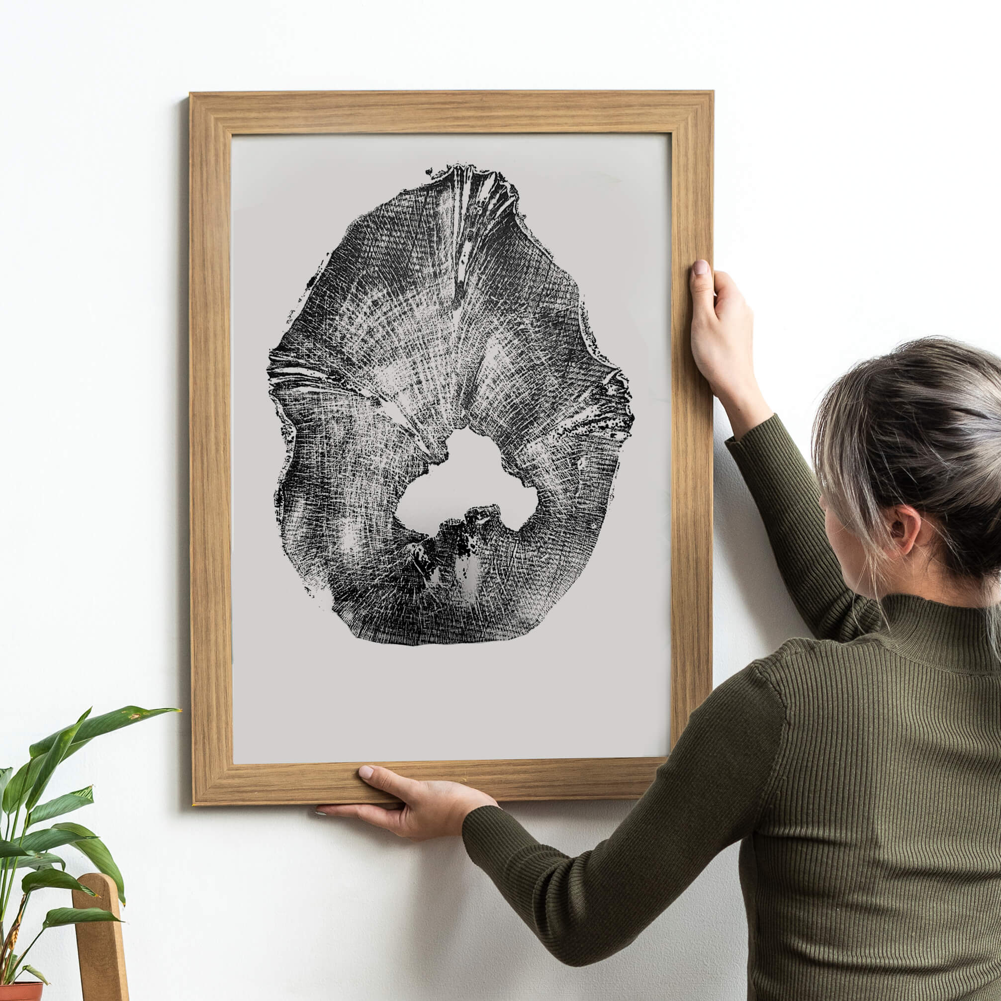 Black Sea Forest · Hand Pressed Print