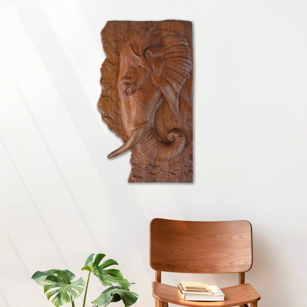 Elephant Wall Carving