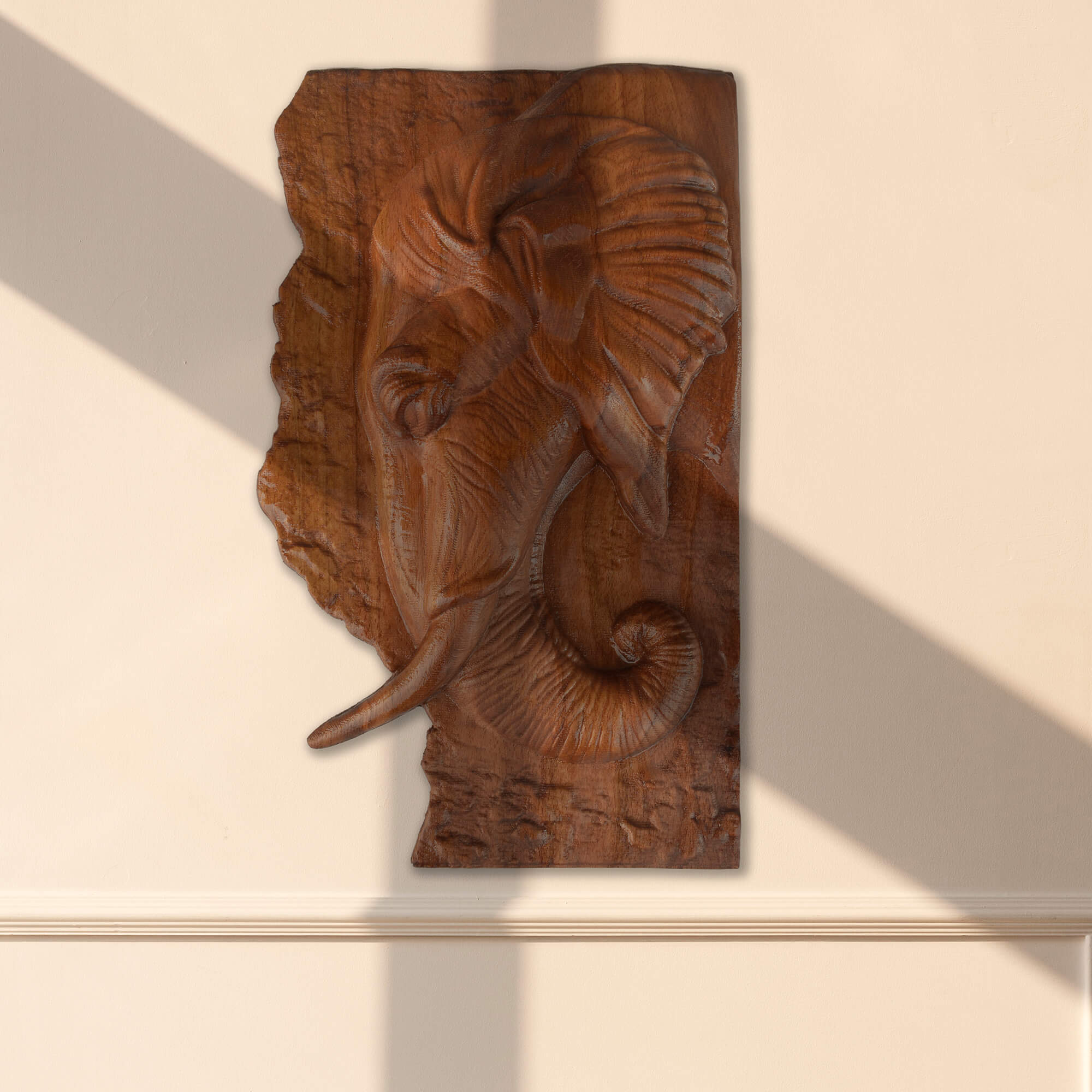 Elephant Wall Carving