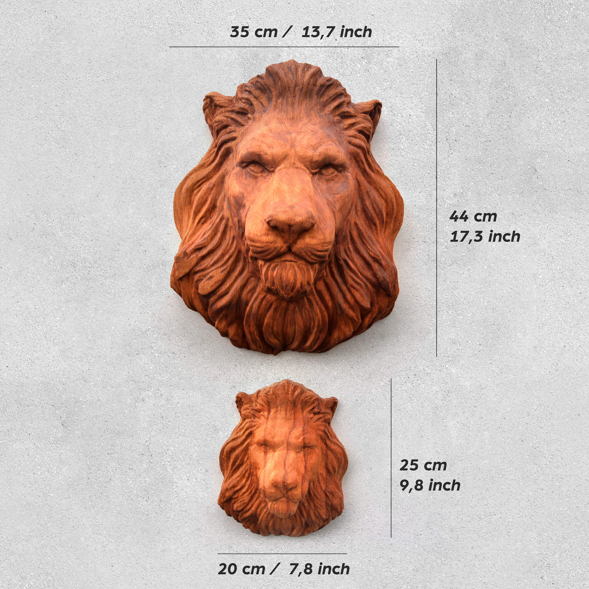 Lion Wall Carving