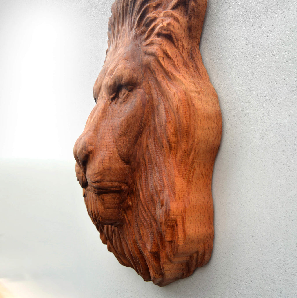 Lion Wall Carving