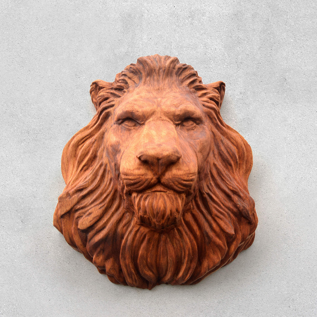 Lion Wall Carving