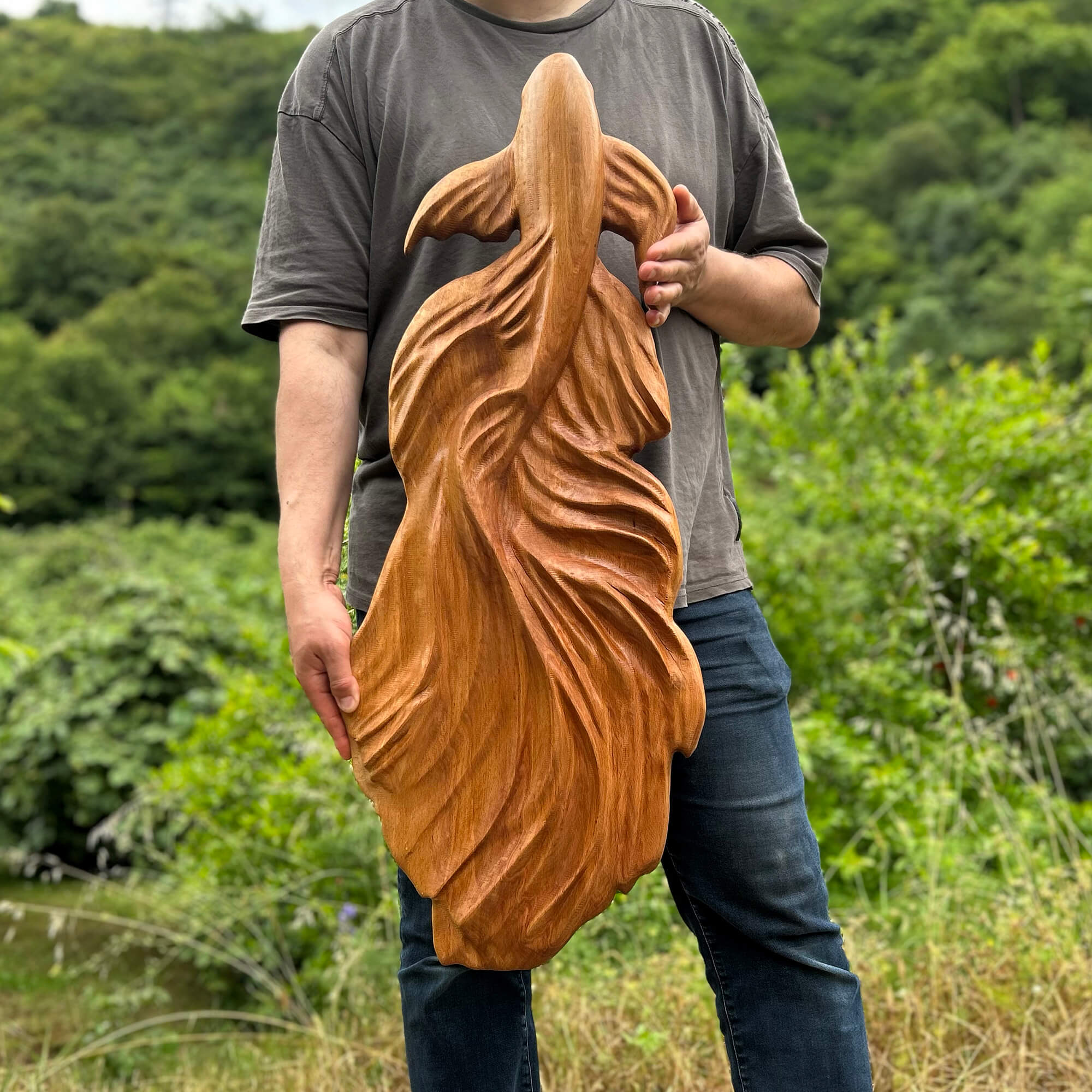 Betta Fish Wall Carving