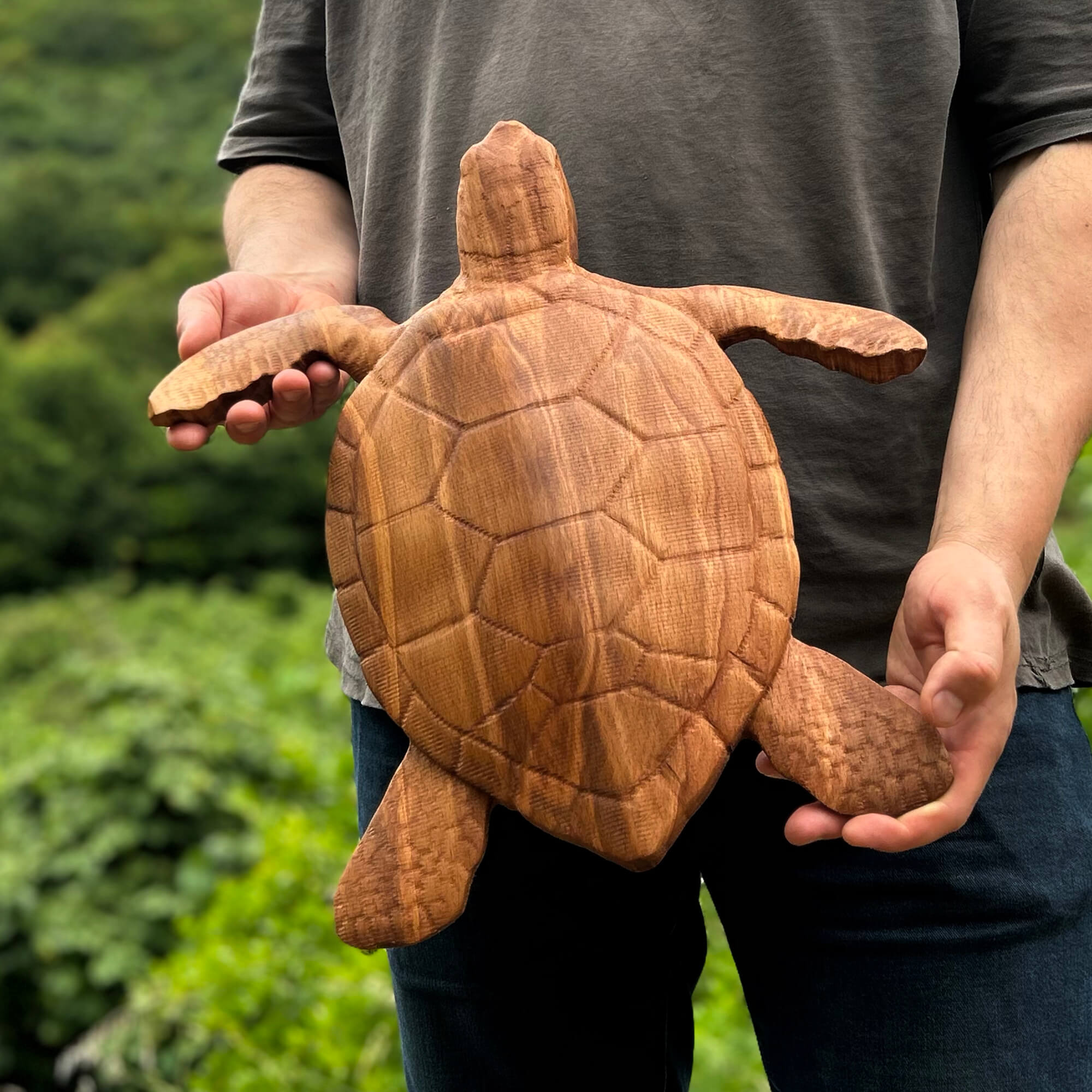 Sea Turtle Wall Carving
