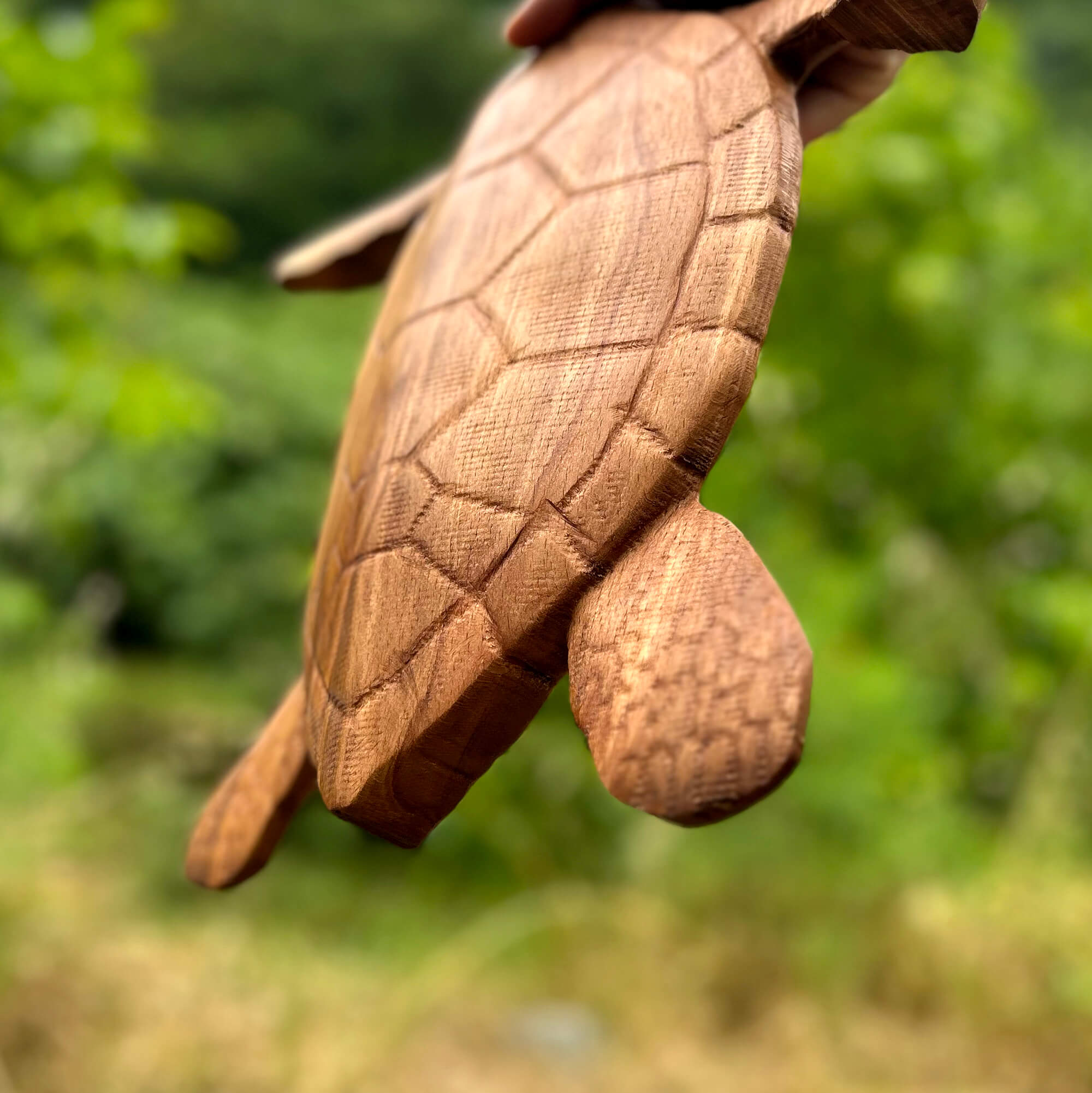 Sea Turtle Wall Carving