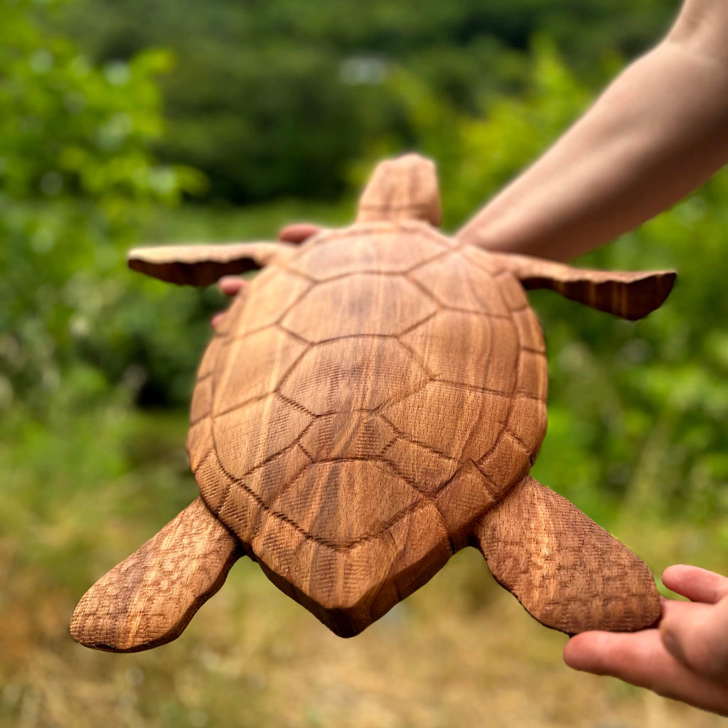 Sea Turtle Wall Carving