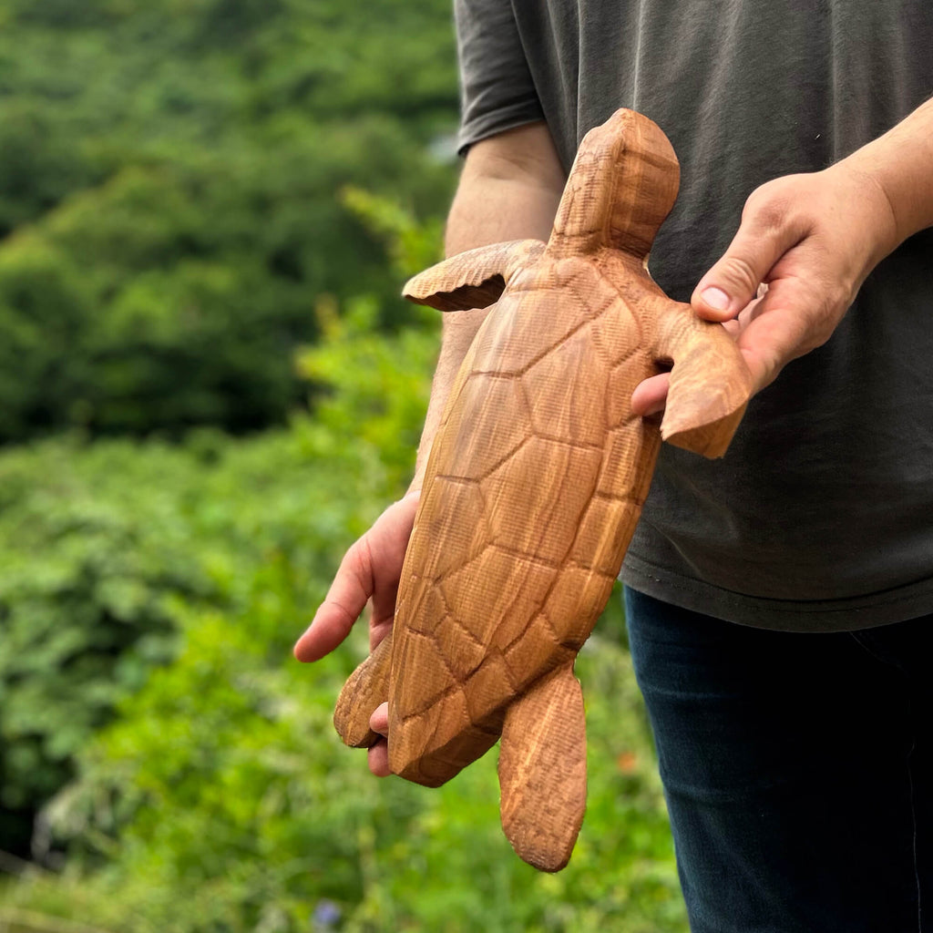 Sea Turtle Wall Carving