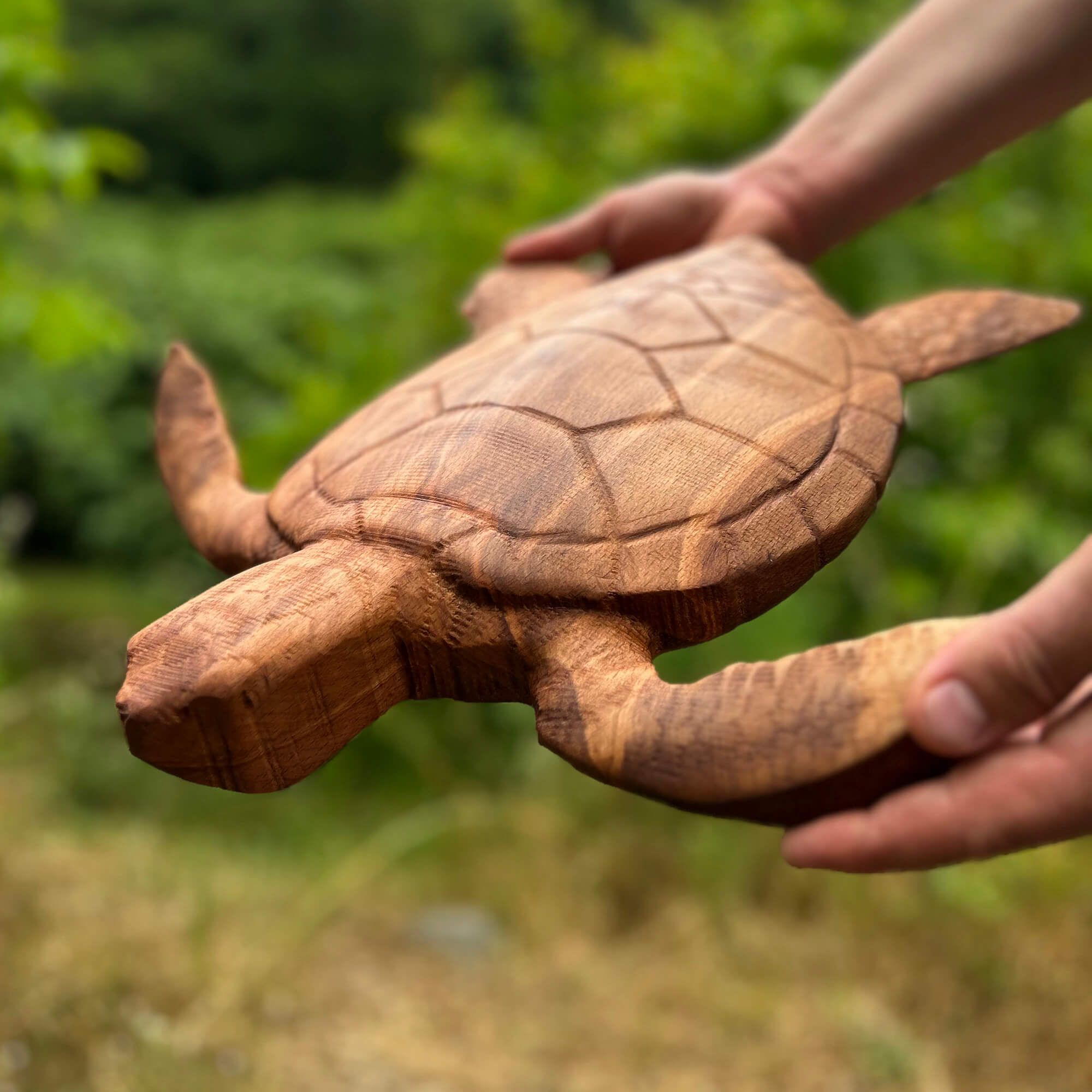 Sea Turtle Wall Carving