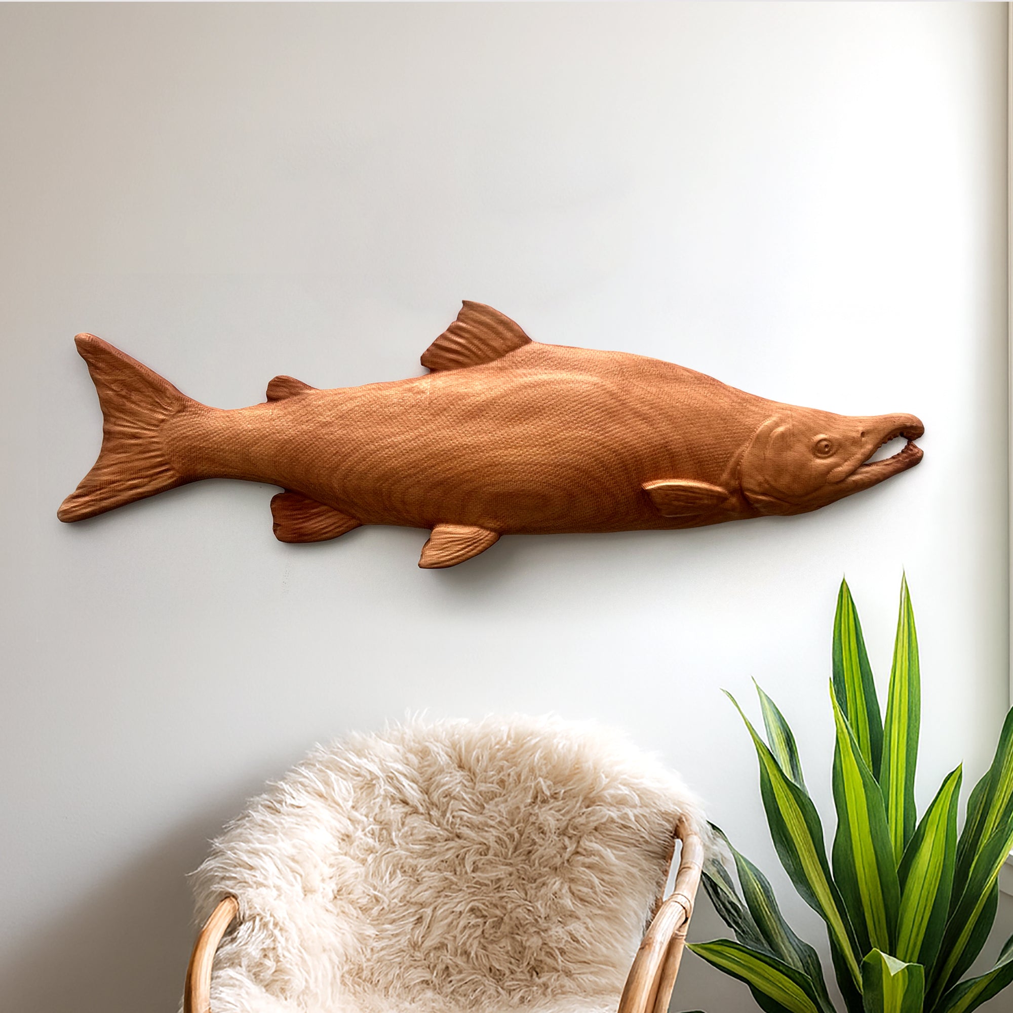 Salmon Wall Carving