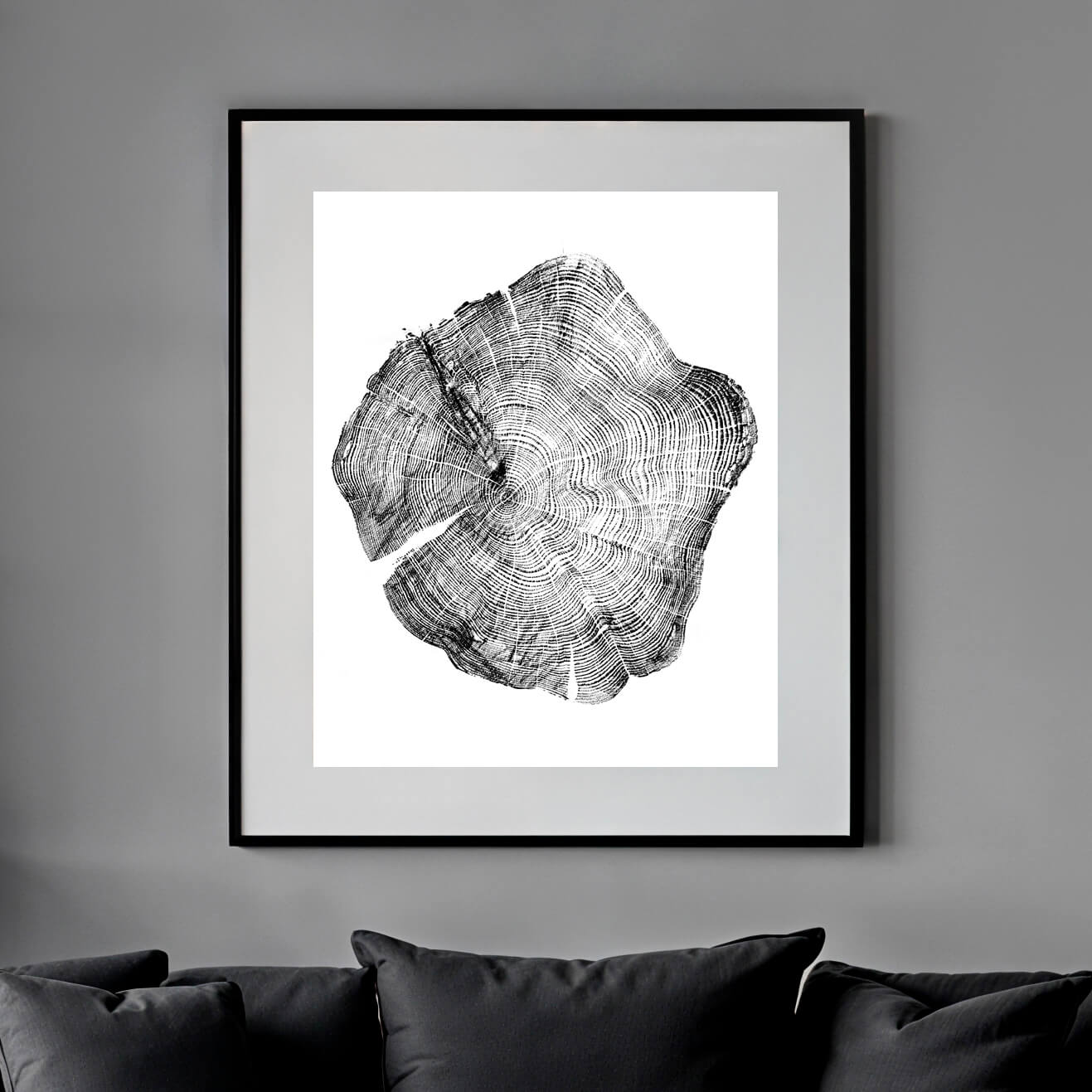 72 — Black Sea Forest · Hand Pressed Print