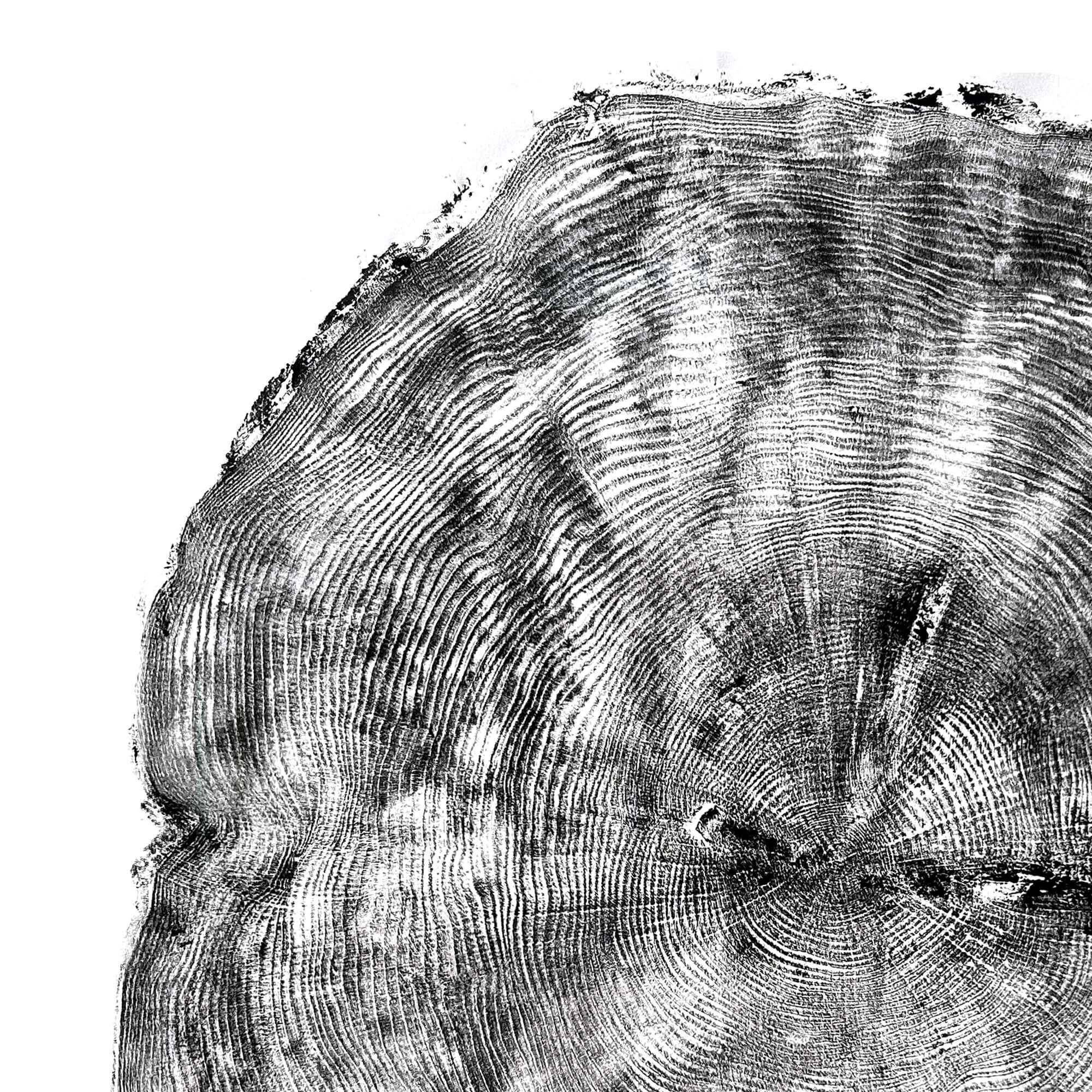 106 — Black Sea Forest · Hand Pressed Print
