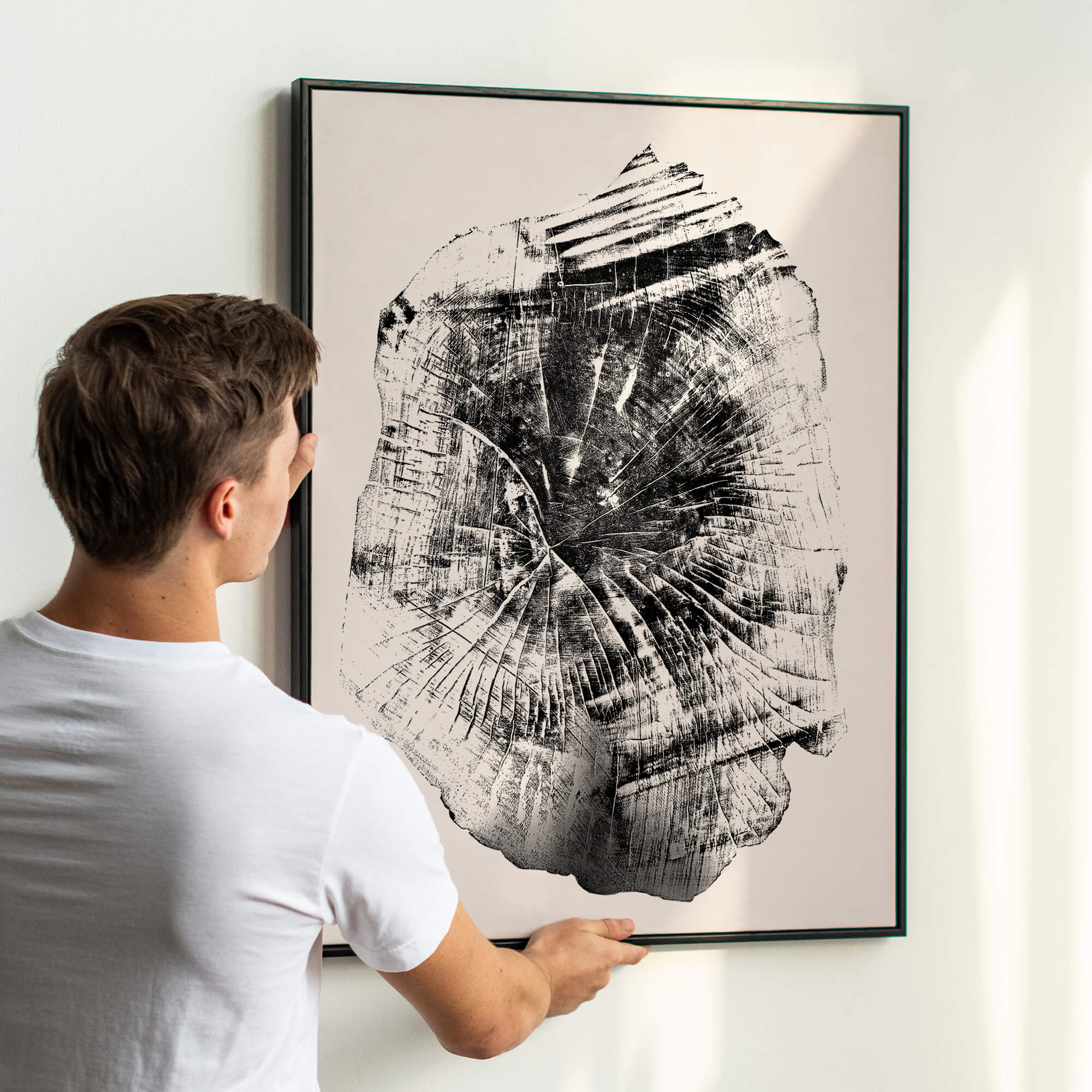 Black Sea Forest · Hand Pressed Print — Large