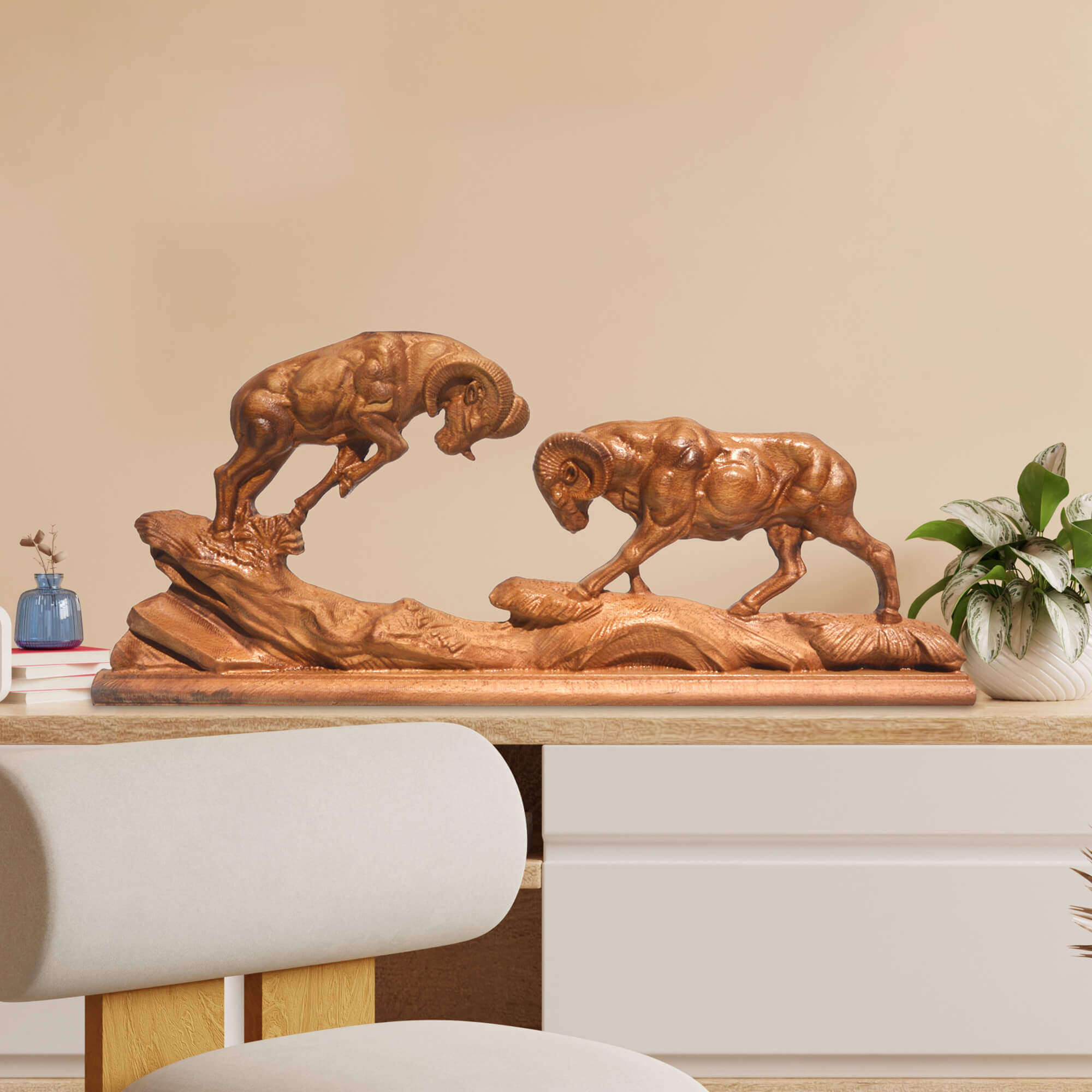 Goat Wall Carving