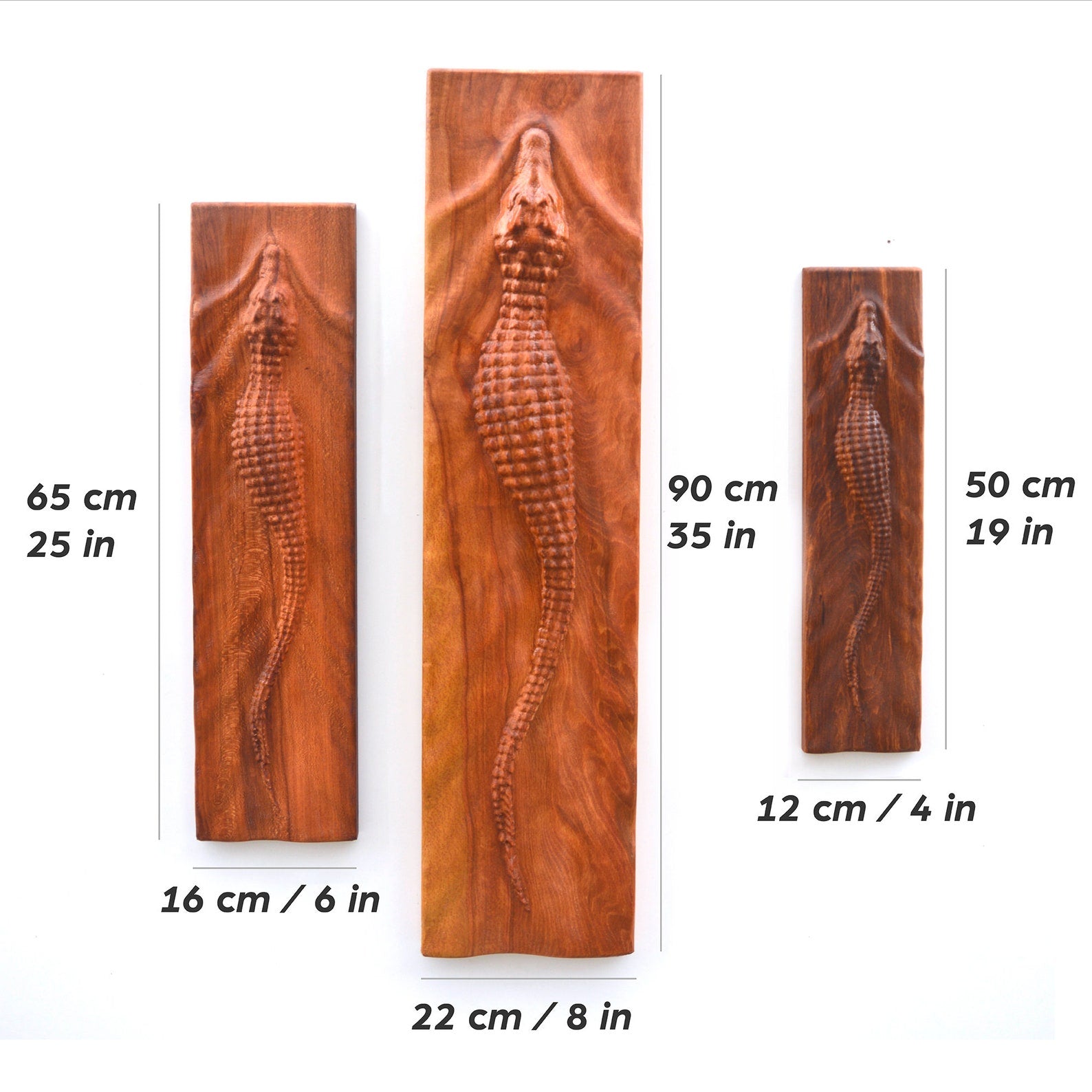 Crocodile Wall Carving