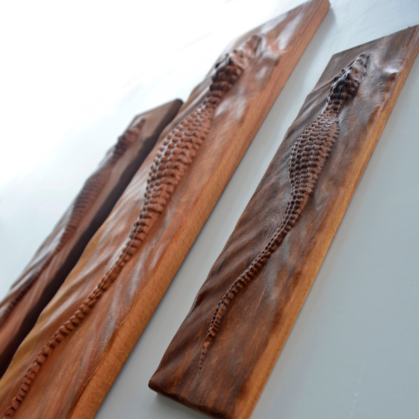 Crocodile Wall Carving