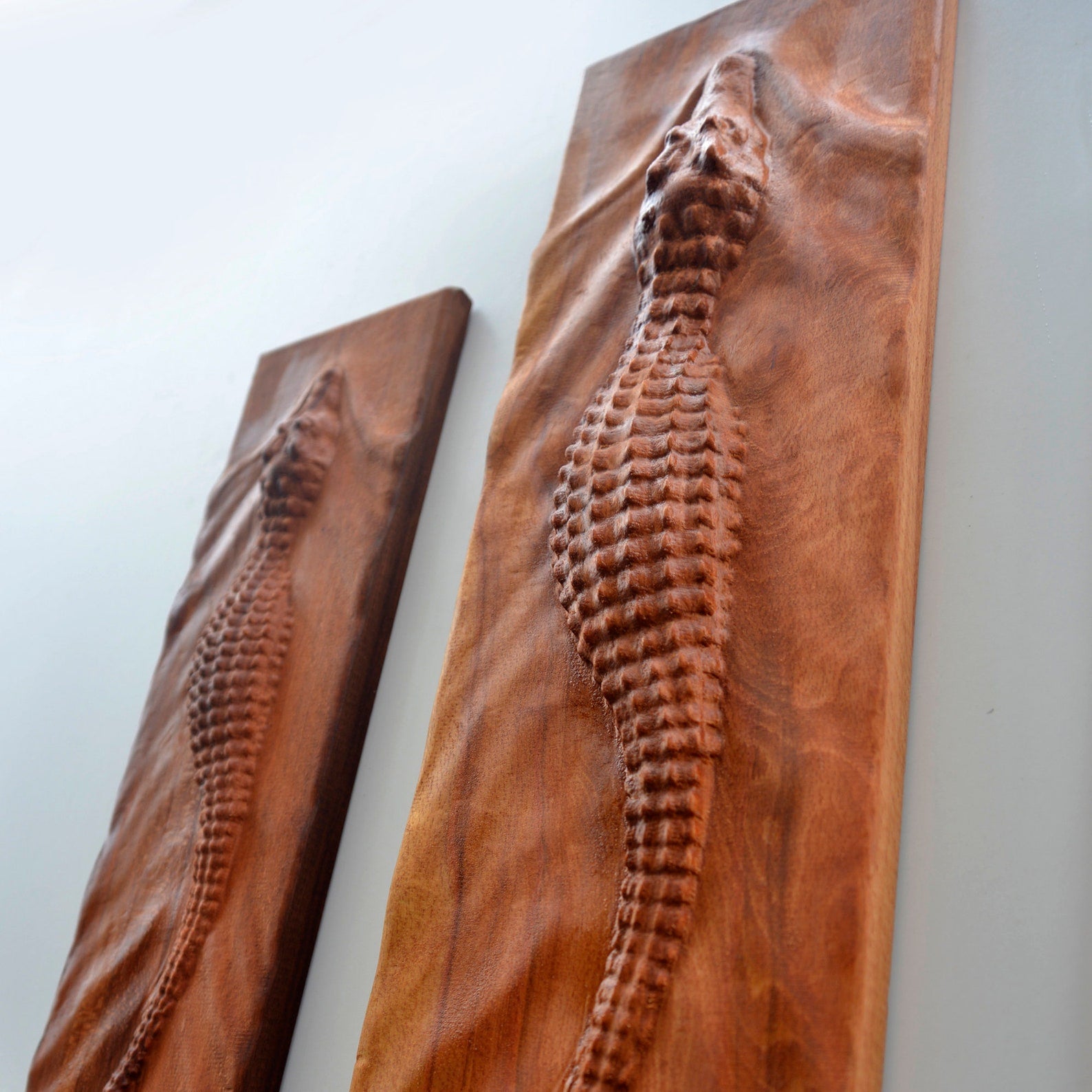 Crocodile Wall Carving