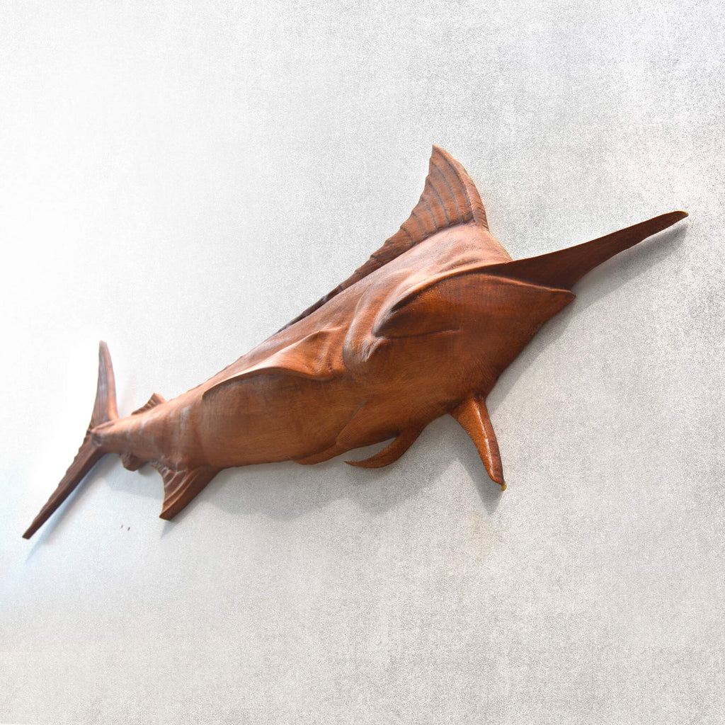 Large Marlin Wall Carving