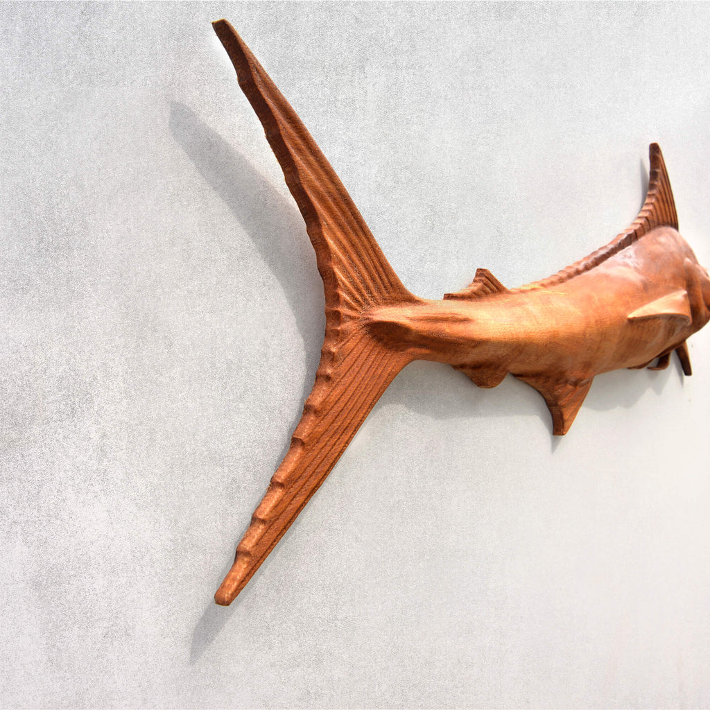 Large Marlin Wall Carving