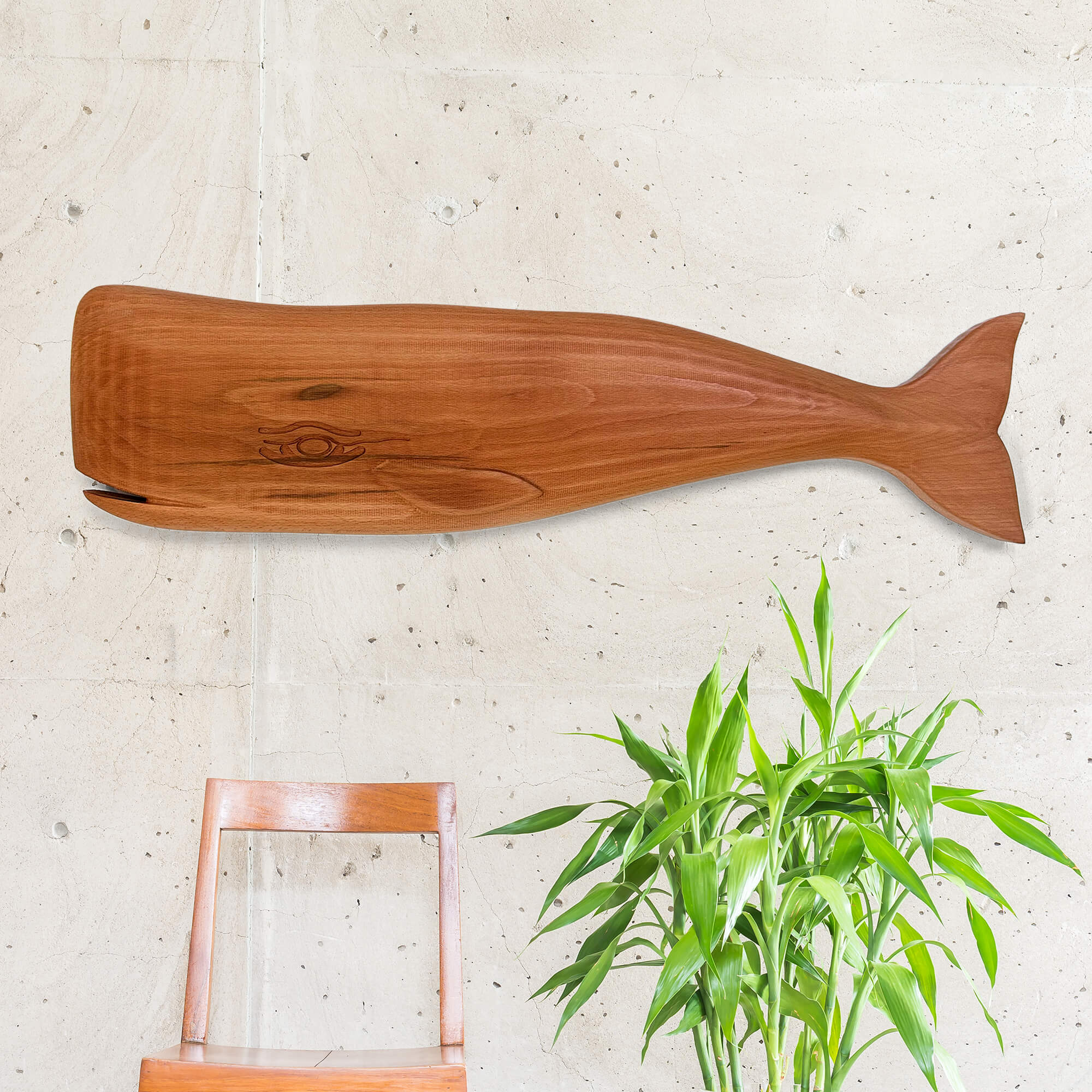 Whale Wall Carving